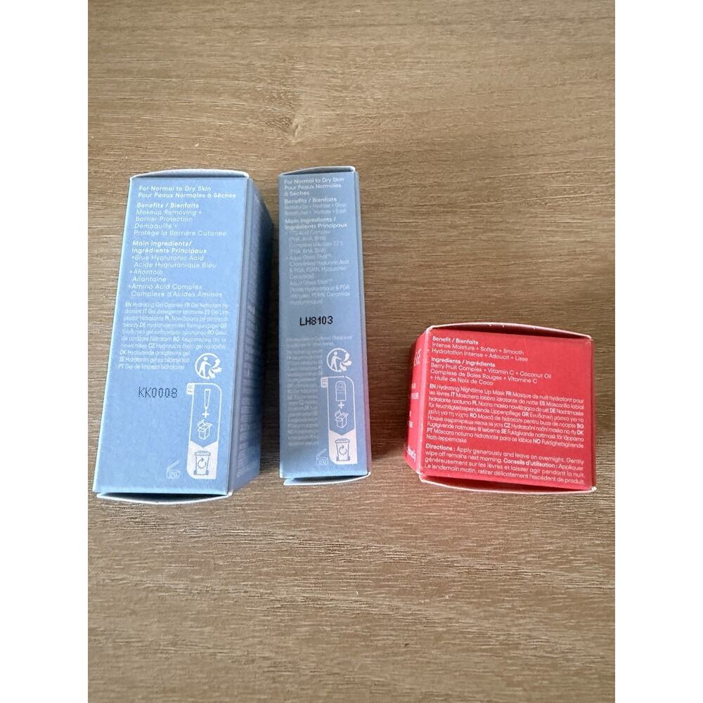Laneige Water Bank Mini Set Cleanser Serum Lip Sleeping Mask Berry New - Picture 10 of 12